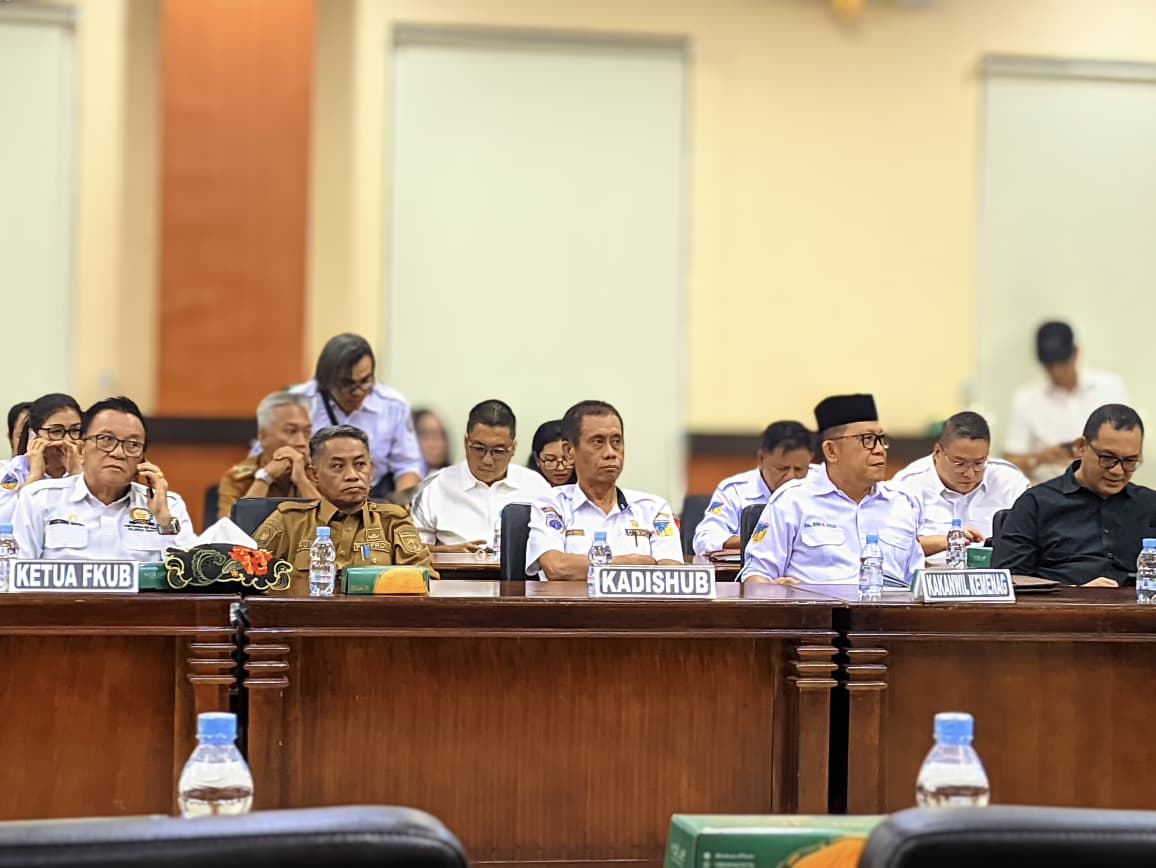 DISHUB PROV. SULAWESI TENGAH MENGIKUTI RAPAT RENCANA PENGAMANAN KONSER ROHANI DI POLDA SULTENG