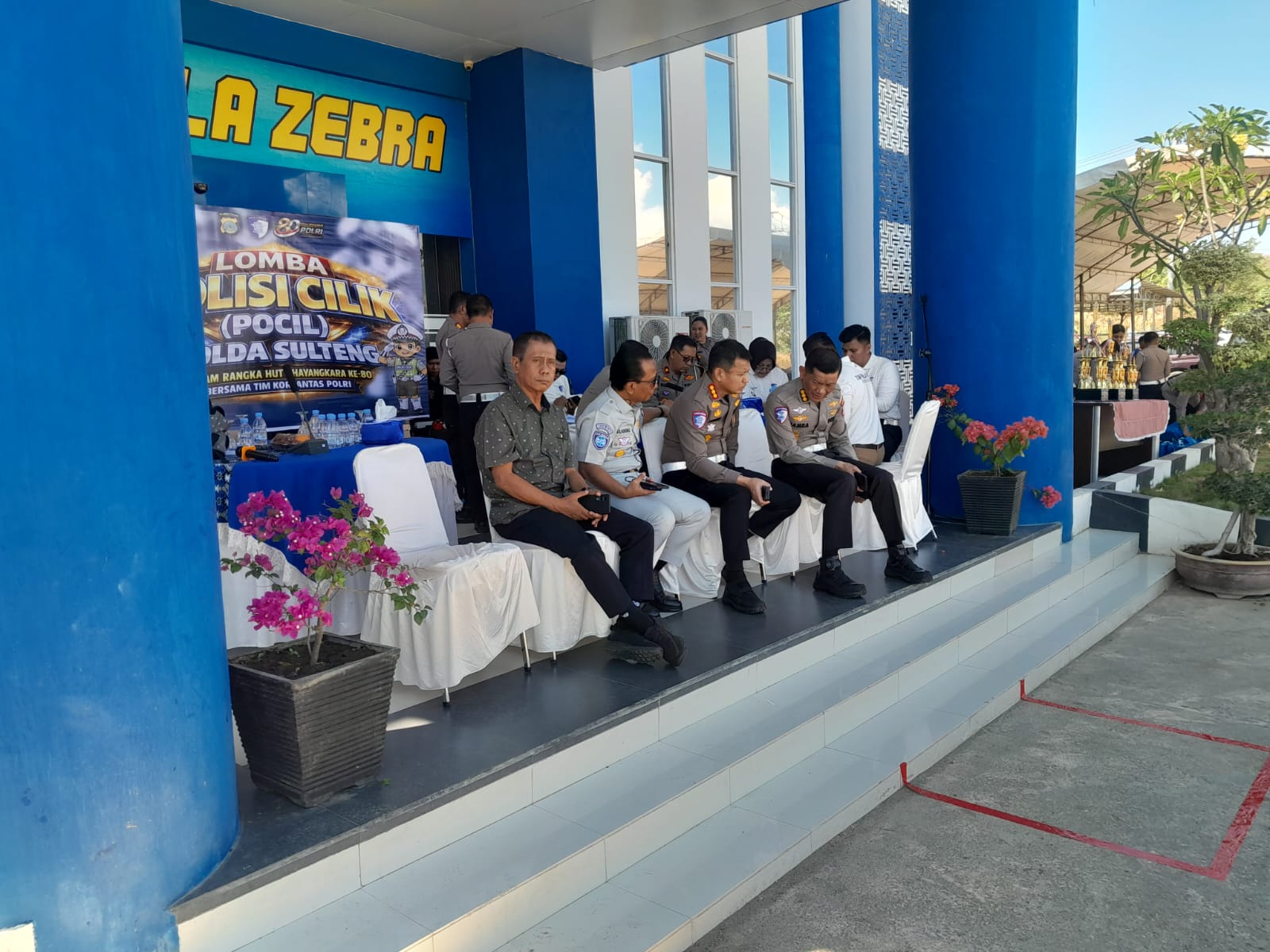 DINAS PERHUBUNGAN PROV. SULTENG MENHADIRI KEGIATAN LOMBA POLISI CILIK  YANG DIGELAR OLEH POLDA SULTENG
