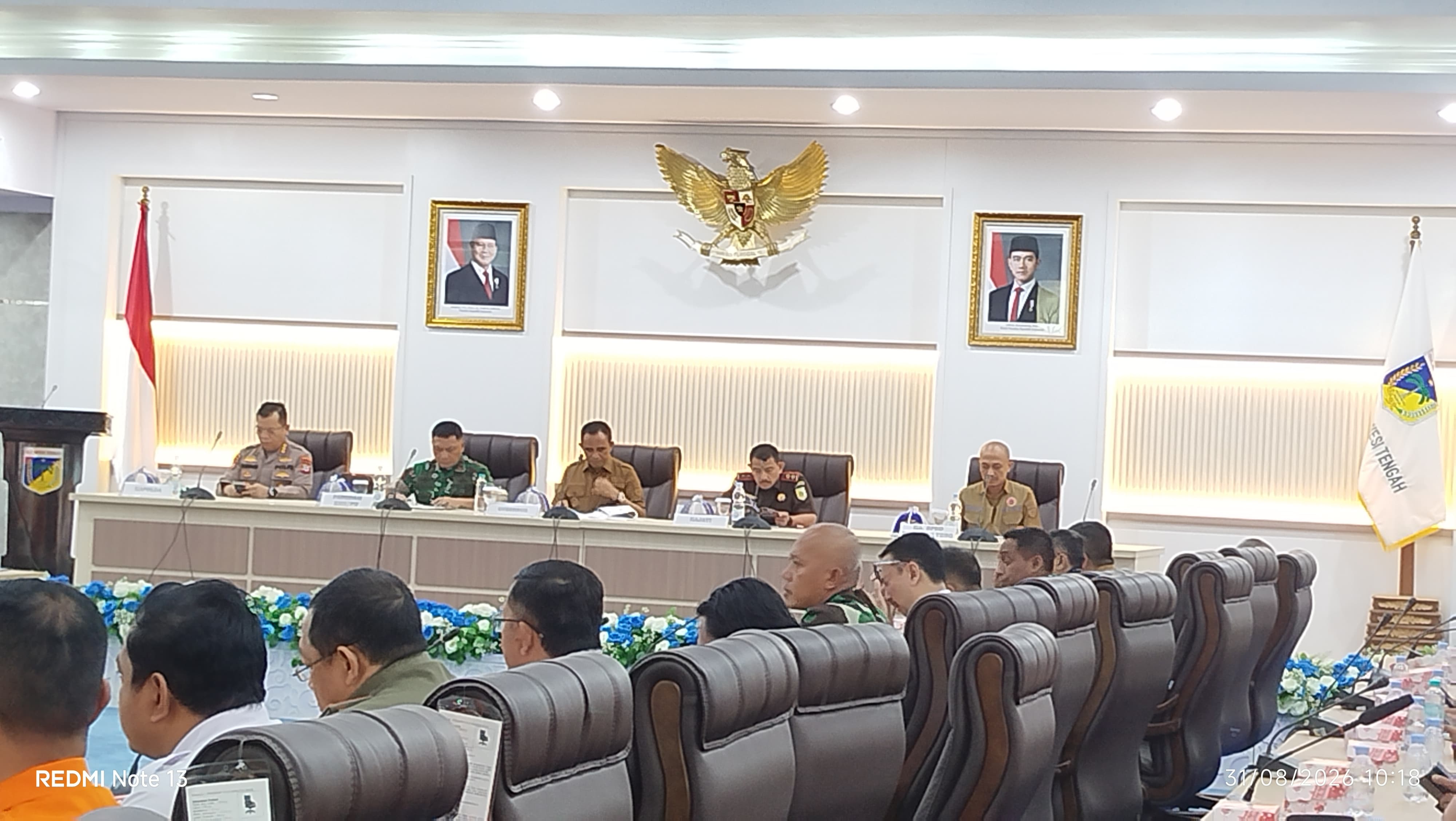 RAPAT KOORDINAS PENANGANAN KARHUTLA PROVINSI SULAWESI TENGAH 