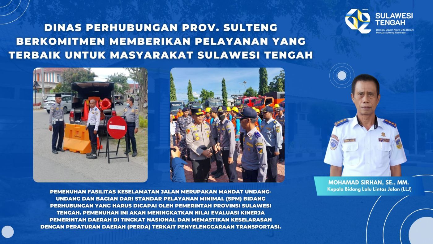 Informasi Terpadu Dishub Sulteng